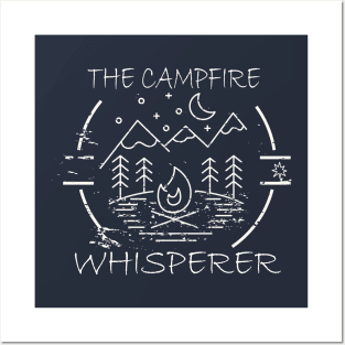 The Campfire Whisperer, Tank Top, Campfire, Camping, Camper, Camp, Men camping, Women's Camping, Funny Campfire Posters and Art